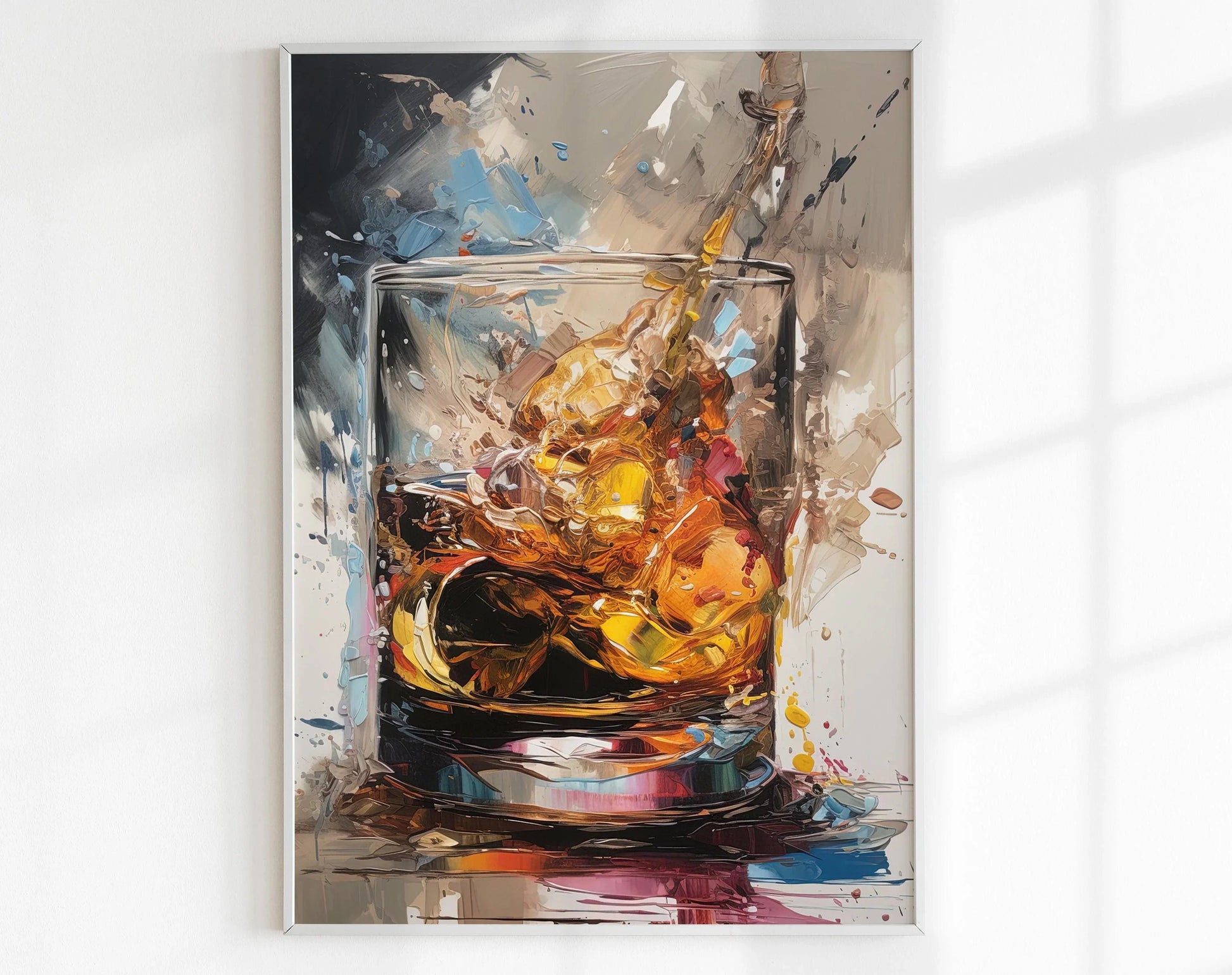 Whiskey Print - Home Bar Decor - Whiskey Art - Bar Wall Art - Whiskey Lover Gift - Whiskey Poster - Bar Sign - Whiskey Gift - Bar Decor Wall Art – Canvas Print