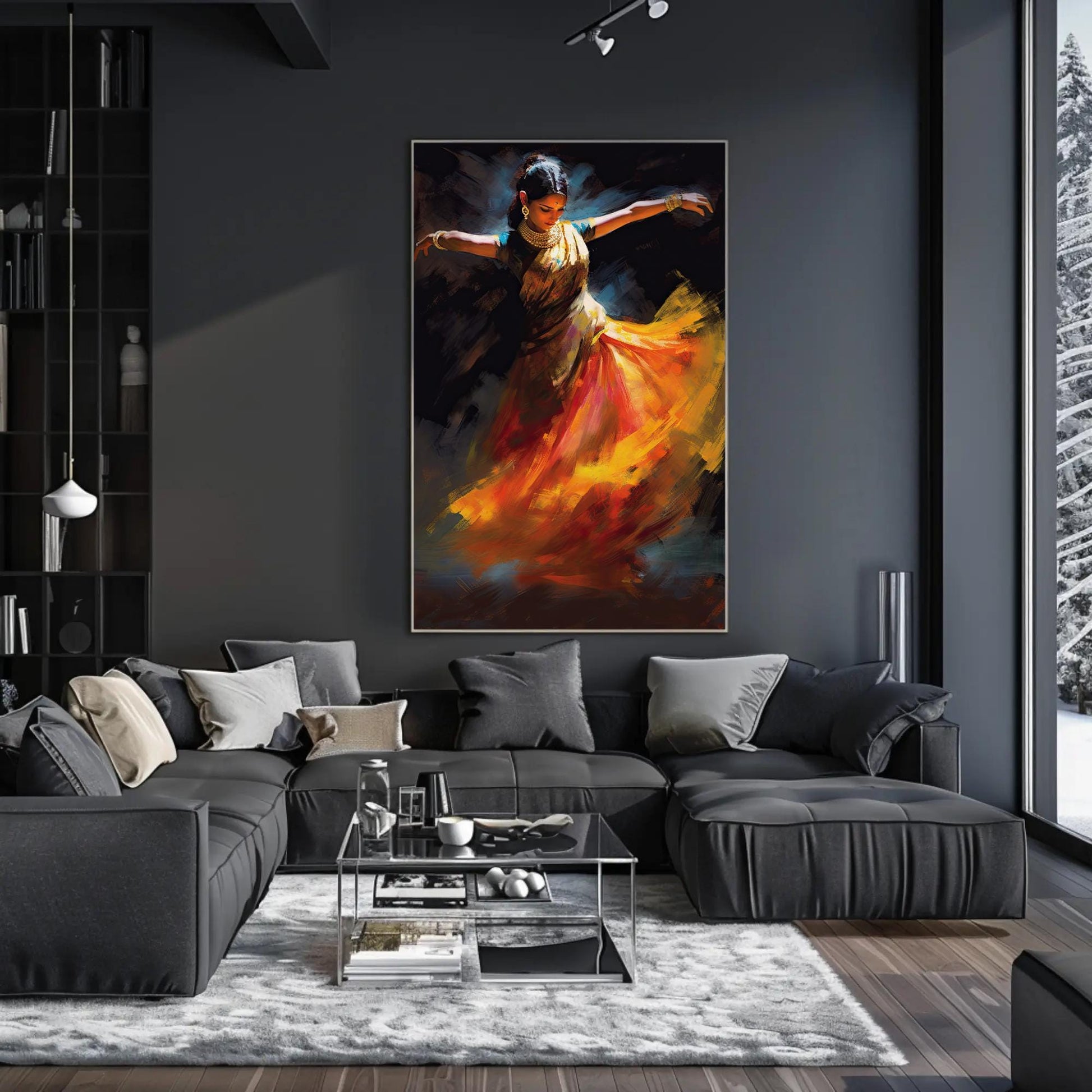 Indian Girl Painting