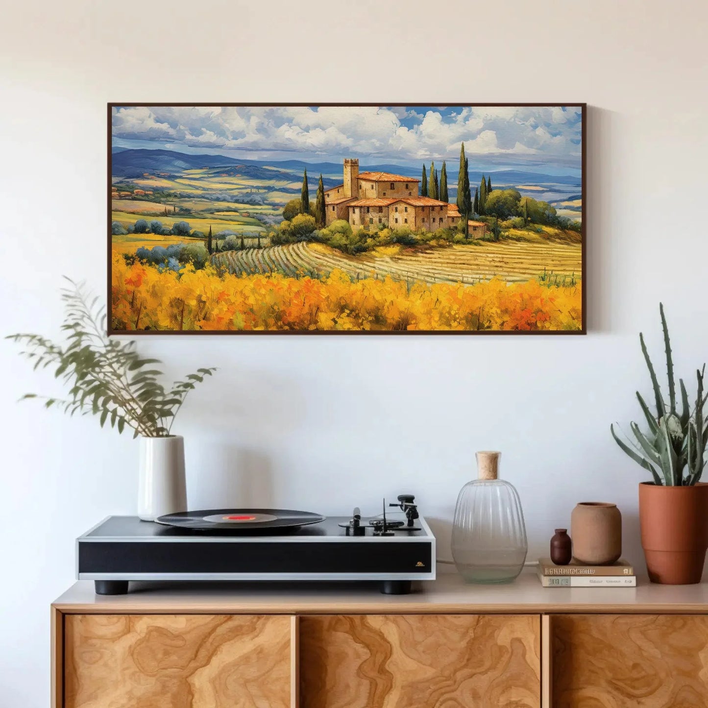 Tuscany Landscape Painting Canvas Print - Italian Wall Art Home Decor - Italy Canvas Wall Art - Framed Canvas Wall Art – Canvas Print