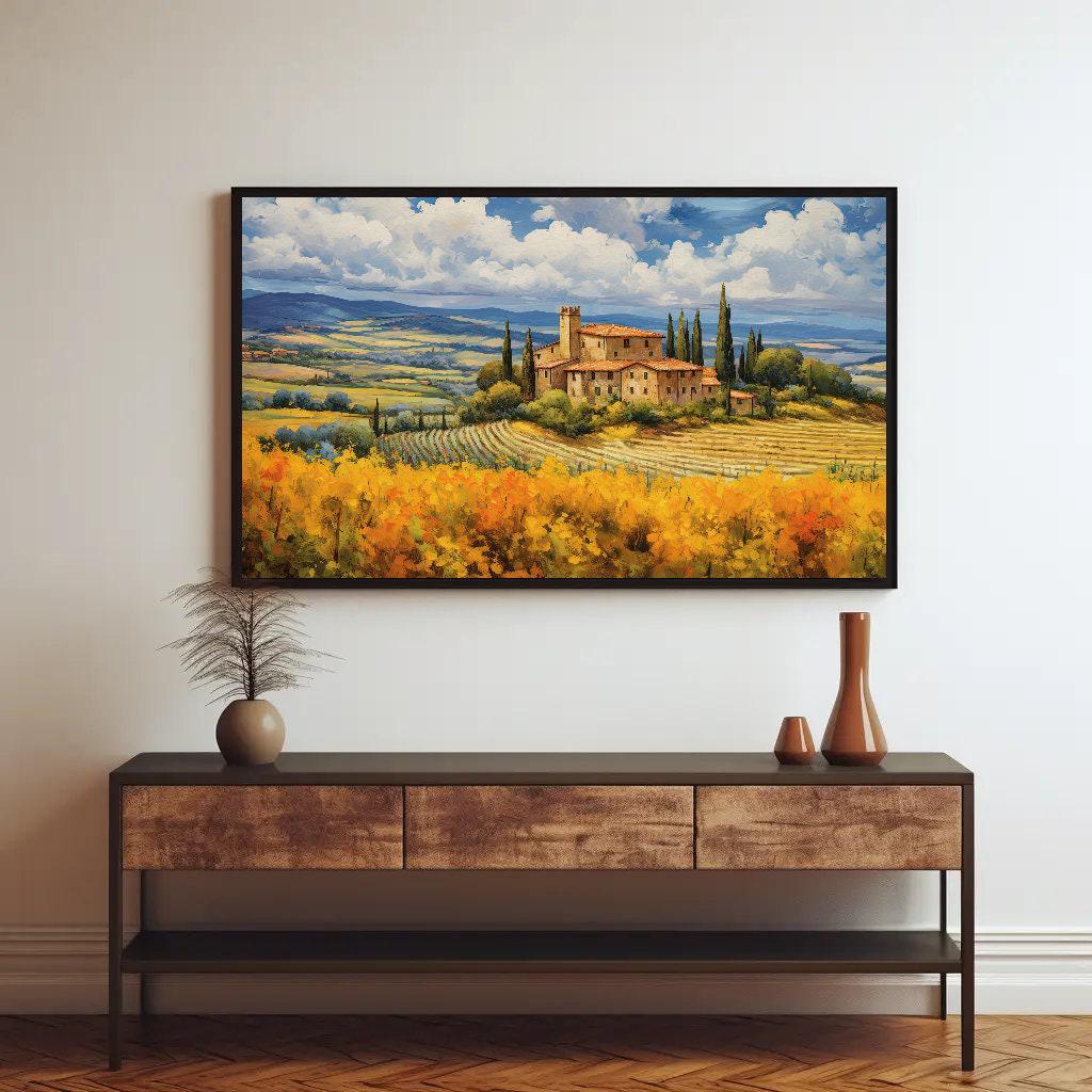 Tuscany Landscape Painting Canvas Print - Italian Wall Art Home Decor - Italy Canvas Wall Art - Framed Canvas Wall Art – Canvas Print