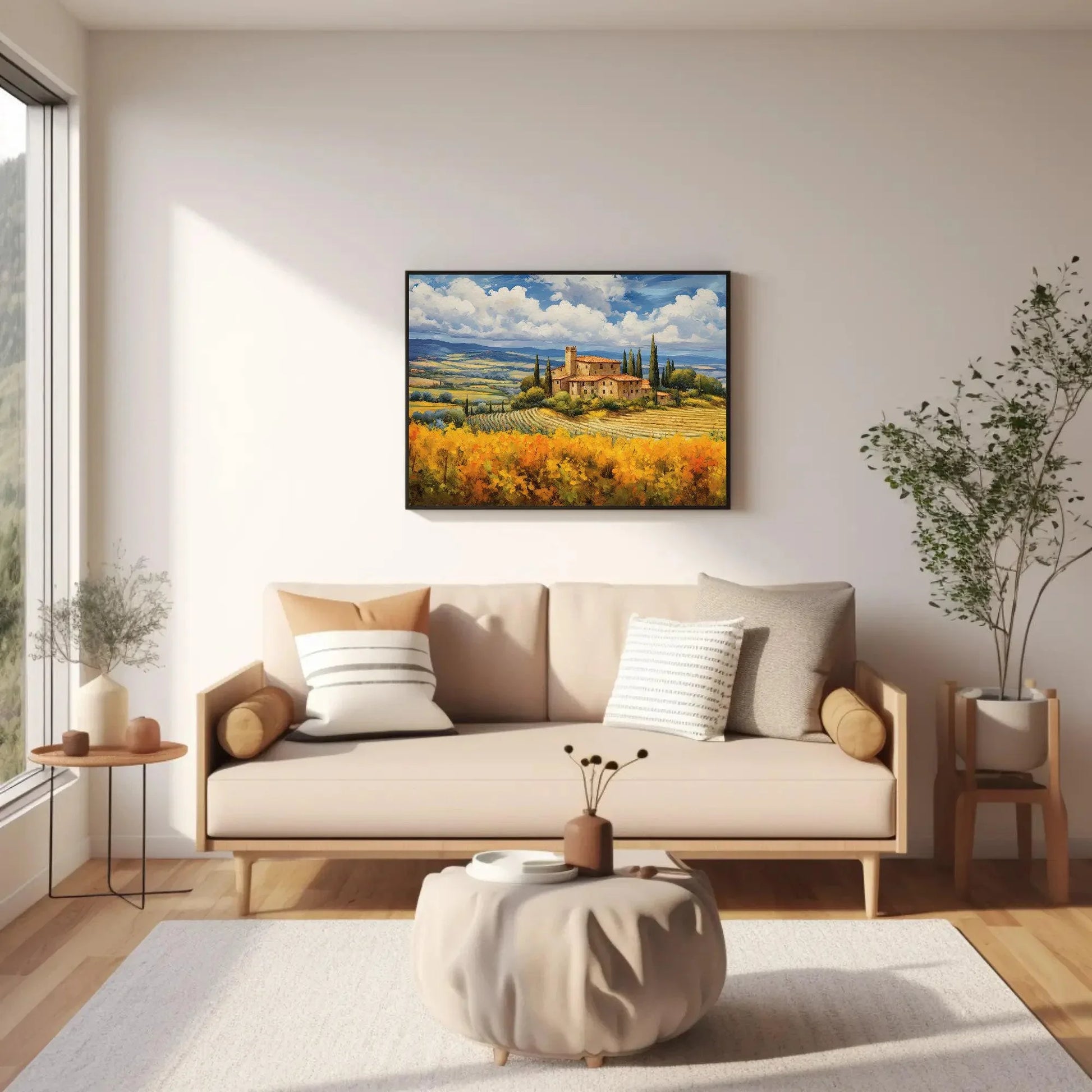 Tuscany Landscape Painting Canvas Print - Italian Wall Art Home Decor - Italy Canvas Wall Art - Framed Canvas Wall Art – Canvas Print