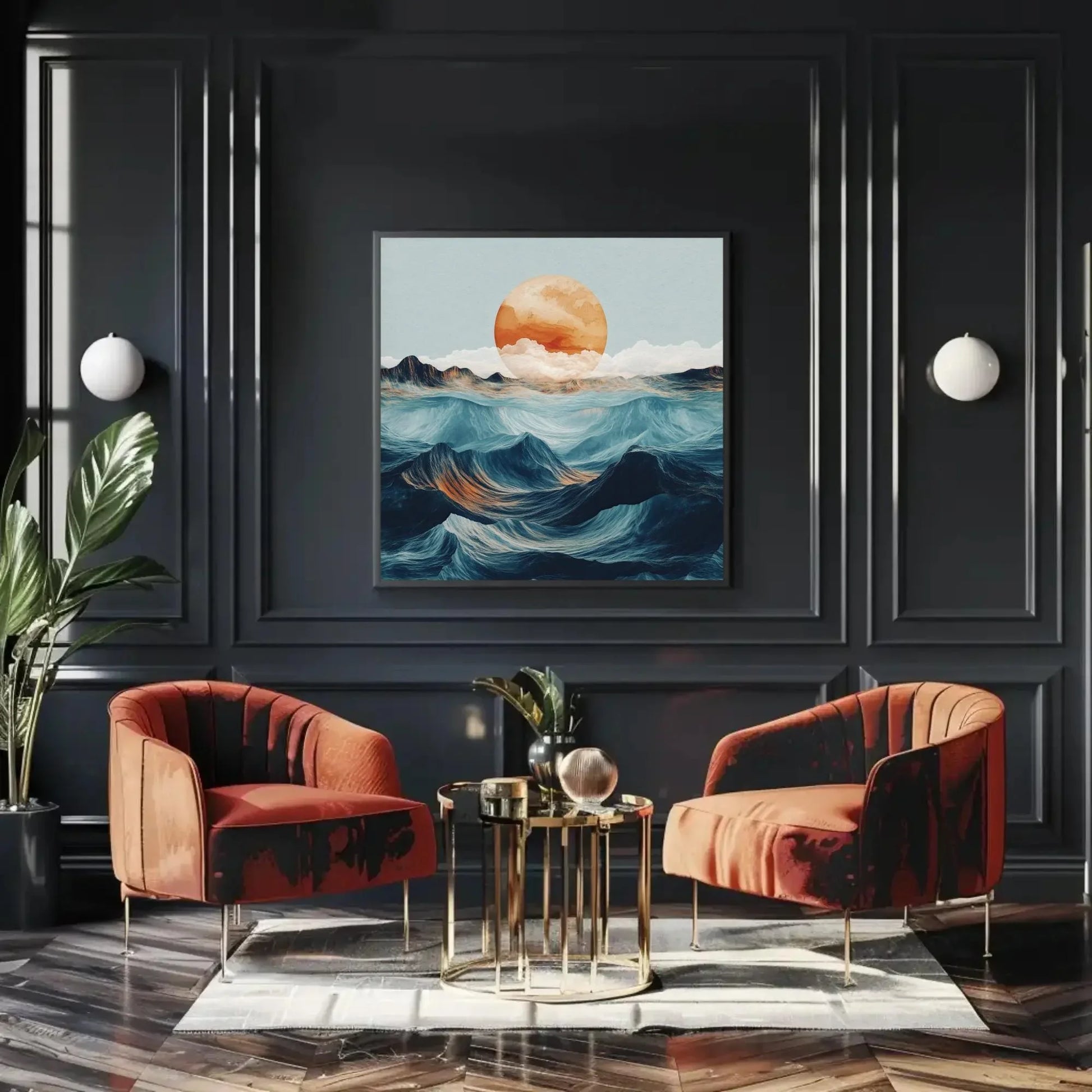 Ocean Nature Canvas Print - Serene Coastal Wall Art - Framed Beach and Ocean-Inspired Decor for Living Room or Bedroom, Ready to Hang Wall Art – Canvas Print