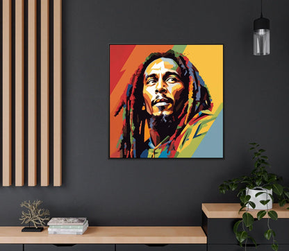 Bob Marley Pop Art Canvas, Bob Marley Framed Print, Bob Marley Wall Art, Bob Marley Poster, Modern Art, Ready to Hang, Home Decor Wall Art – Canvas Print