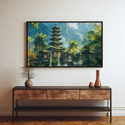 Bali Wall Art Large Canvas Bal Painting Indonesia Wall Decor Ready To Hang Wall Art Balinese Art Travel Print Ready To Hang Wall Art – Canvas Print