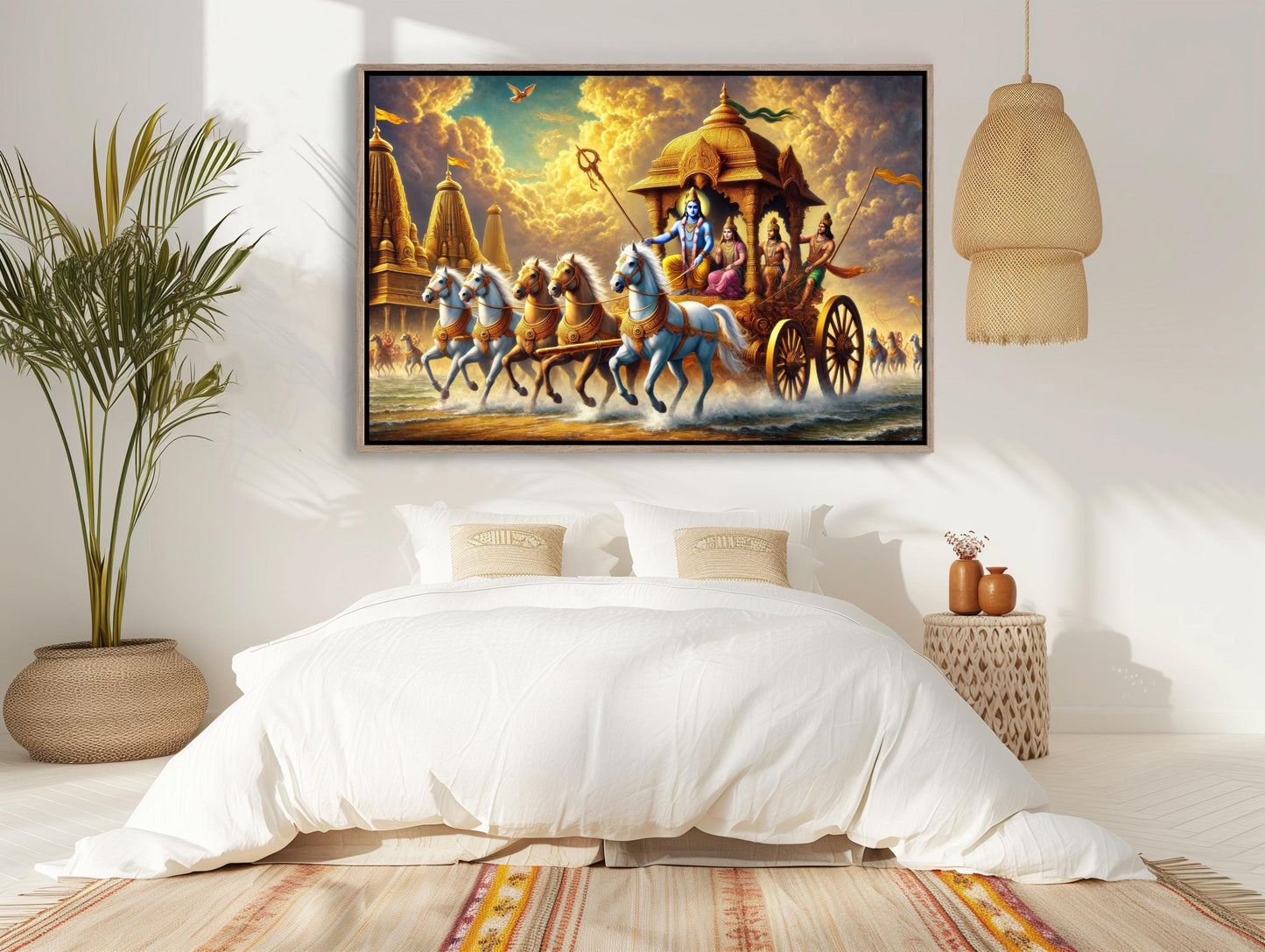 Mahabharata Canvas Print – Indian Epic Art | Museum Grade Gallery Wrap - Antarmada