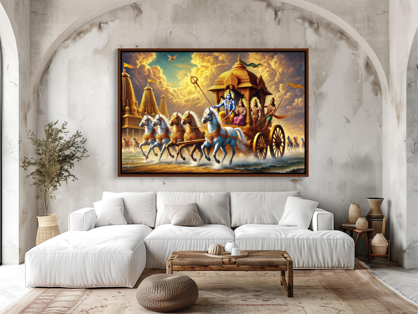 Mahabharata Canvas Print – Indian Epic Art | Museum Grade Gallery Wrap - Antarmada