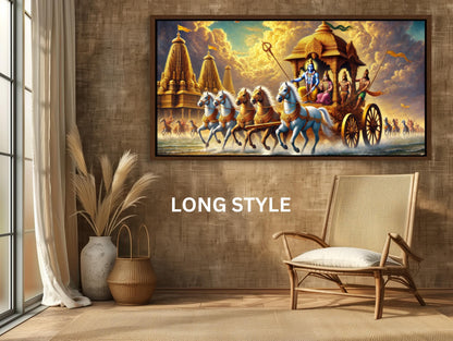 Mahabharata Canvas Print – Indian Epic Art | Museum Grade Gallery Wrap - Antarmada