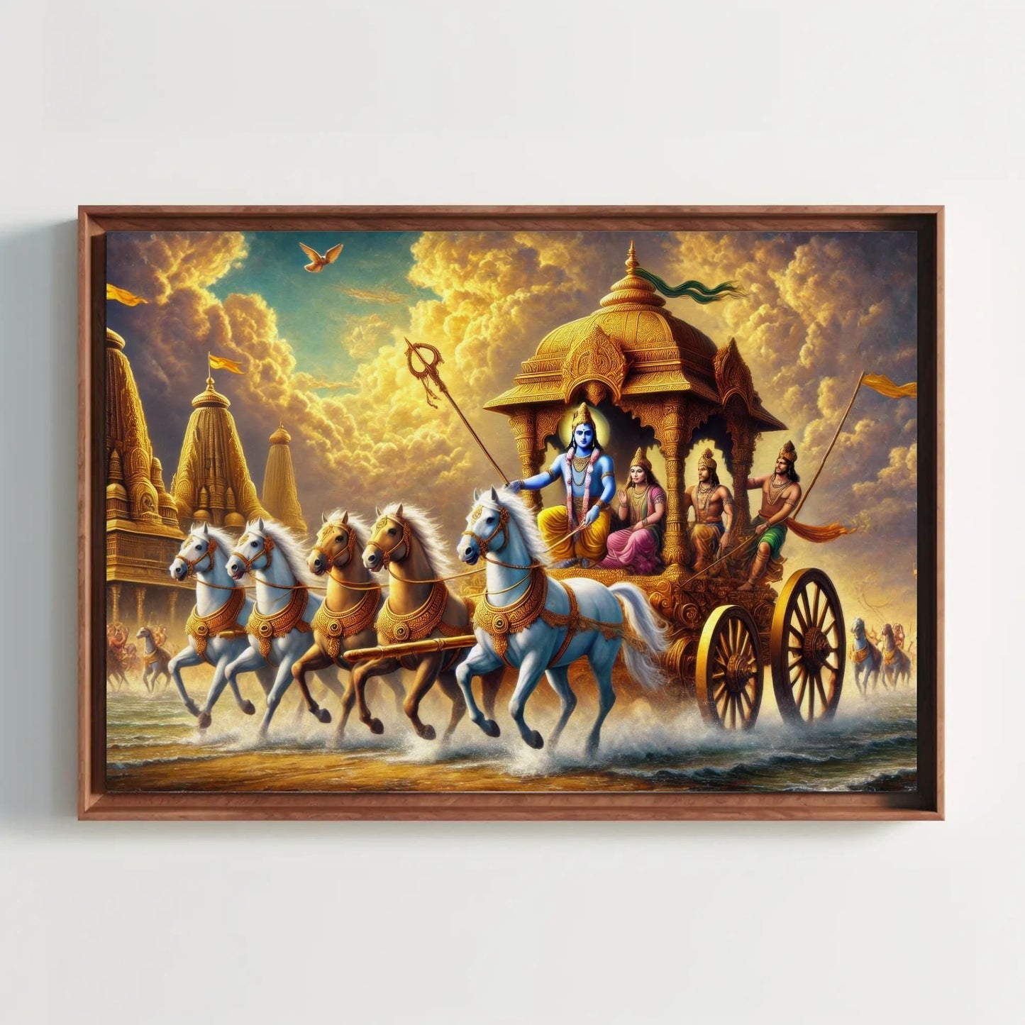 Mahabharata Canvas Print – Indian Epic Art | Museum Grade Gallery Wrap - Antarmada