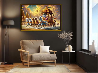 Mahabharata Canvas Print – Indian Epic Art | Museum Grade Gallery Wrap - Antarmada