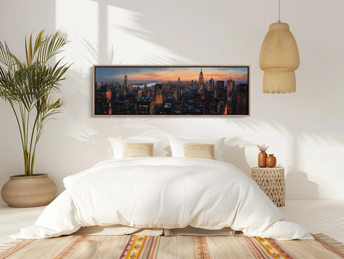 NYC Skyline Canvas Print – Panoramic Wall Art | Modern Cityscape Decor - Antarmada