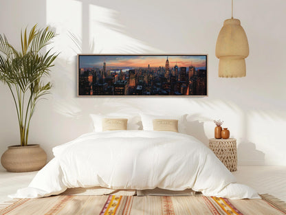 NYC Skyline Canvas Print – Panoramic Wall Art | Modern Cityscape Decor - Antarmada