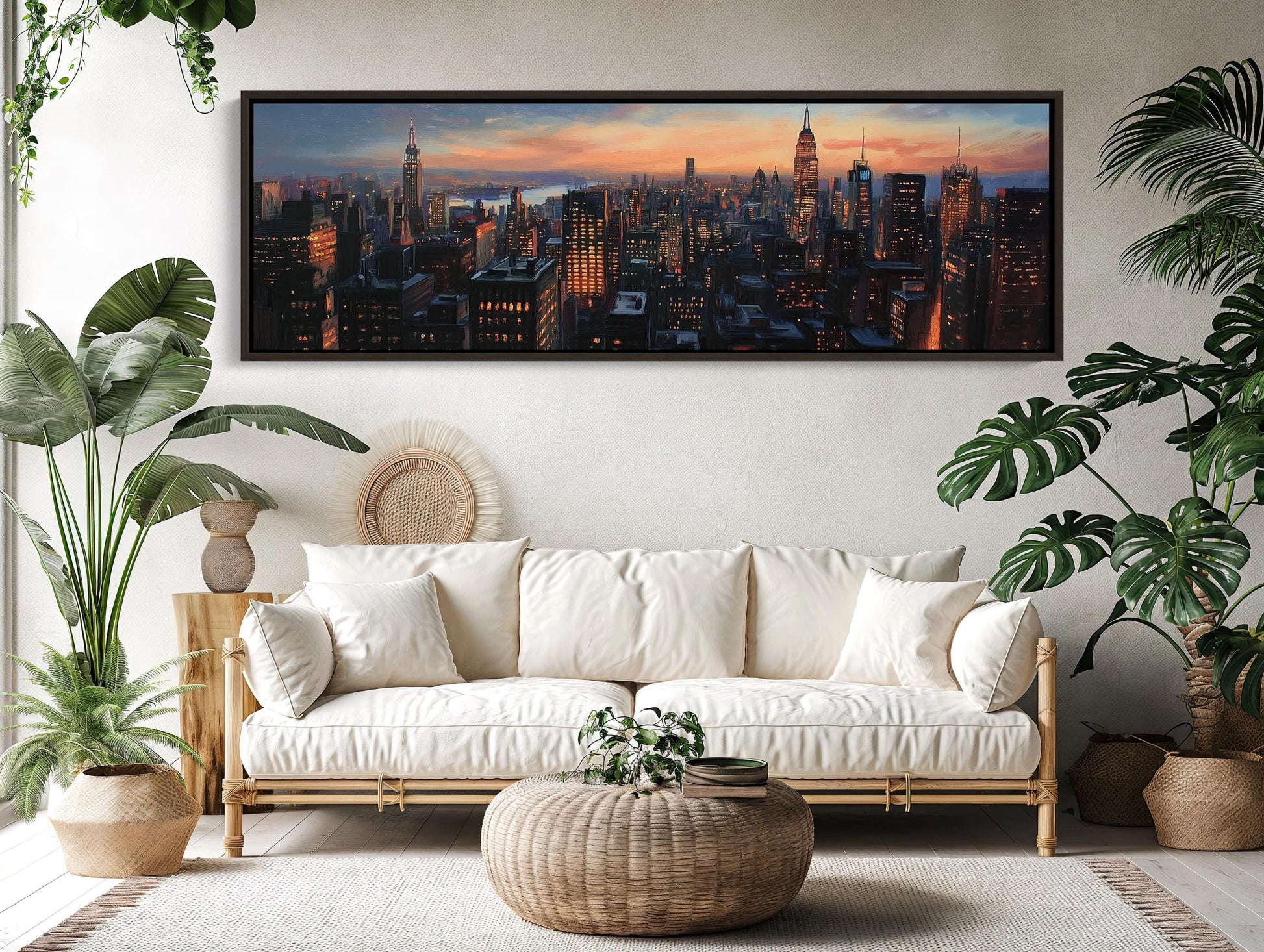 NYC Skyline Canvas Print – Panoramic Wall Art | Modern Cityscape Decor - Antarmada