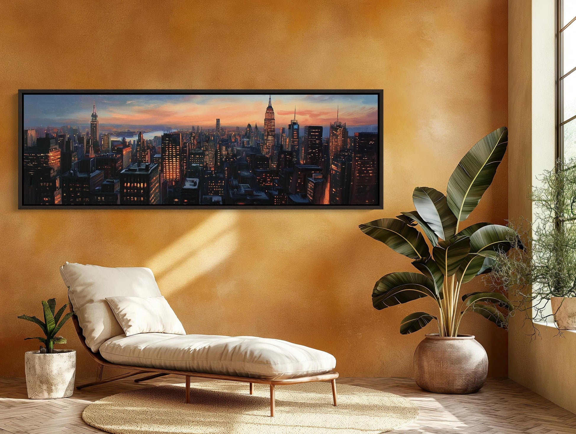 NYC Skyline Canvas Print – Panoramic Wall Art | Modern Cityscape Decor - Antarmada