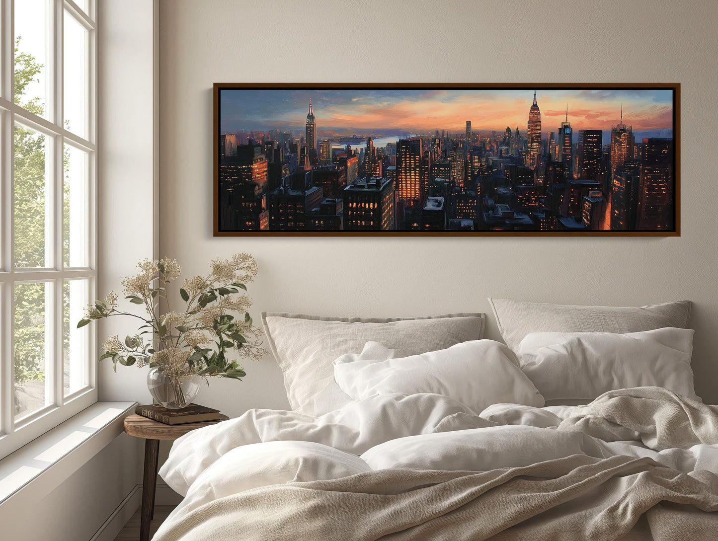 NYC Skyline Canvas Print – Panoramic Wall Art | Modern Cityscape Decor - Antarmada