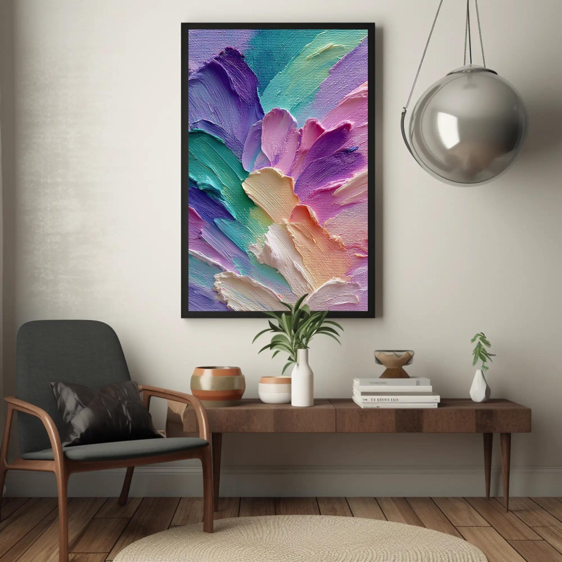 Pastel Aurora Canvas Print – Minimalist Color Field Painting on Museum-Grade Canvas - Antarmada