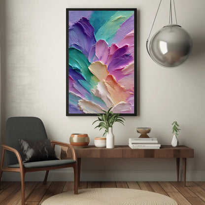 Pastel Aurora Canvas Print – Minimalist Color Field Painting on Museum-Grade Canvas - Antarmada