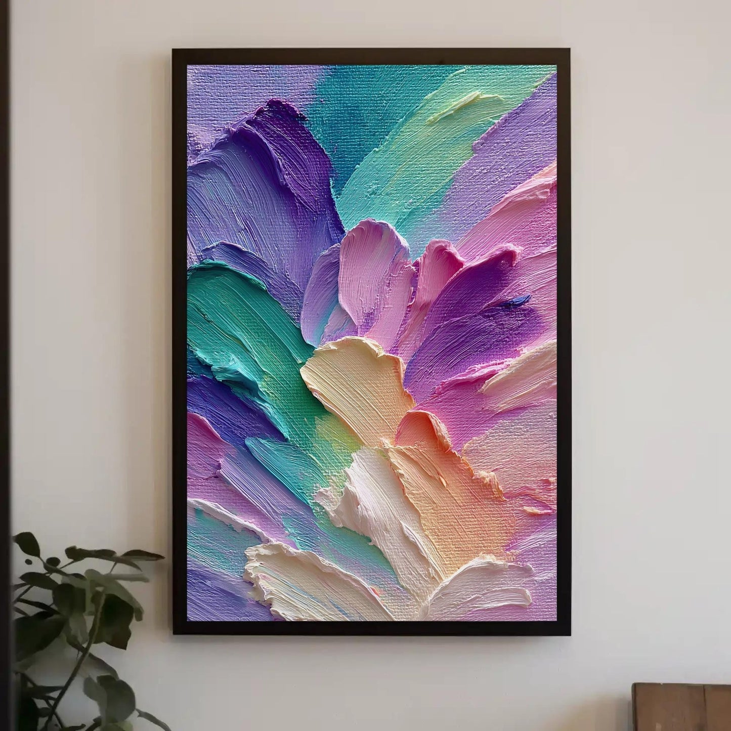 Pastel Aurora Canvas Print – Minimalist Color Field Painting on Museum-Grade Canvas - Antarmada