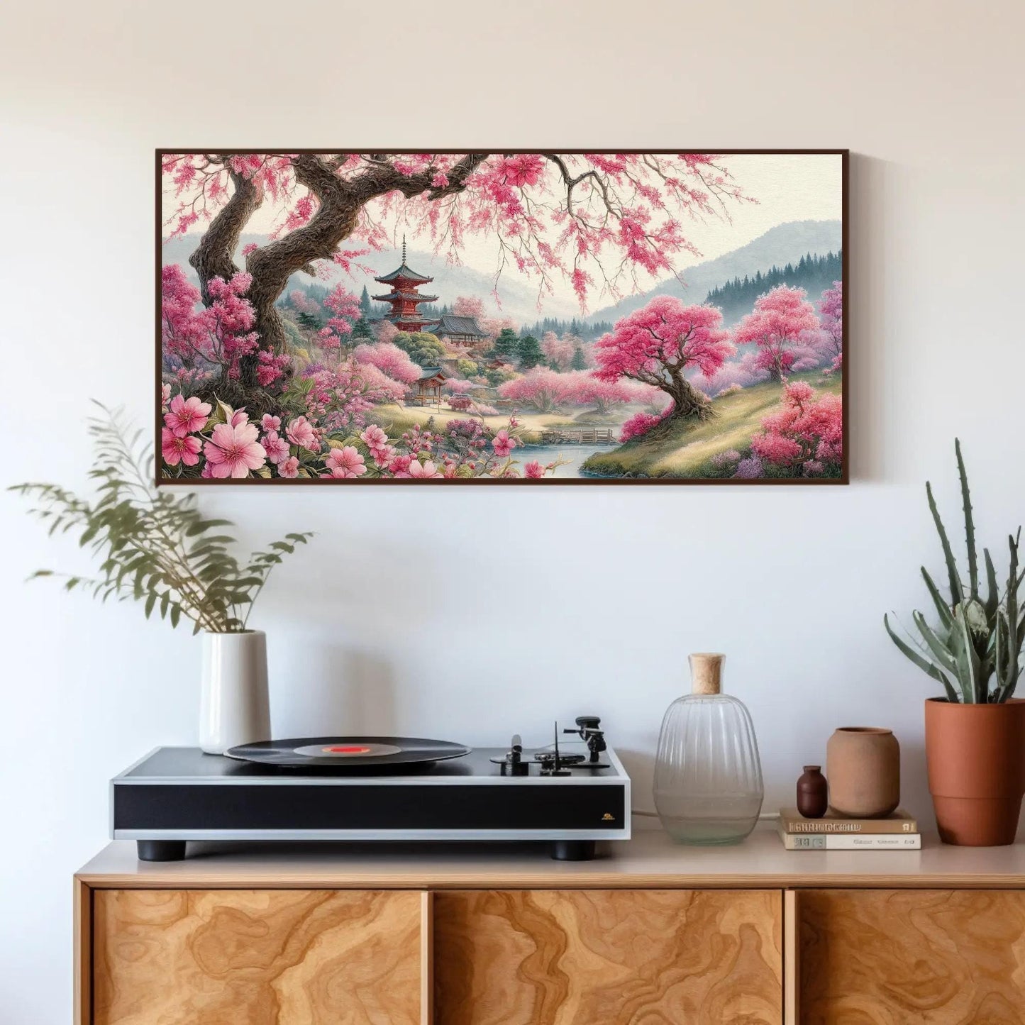 Sakura Tree Canvas Print – Elegant Japanese Cherry Blossom Wall Art on Museum Grade Canvas - Antarmada