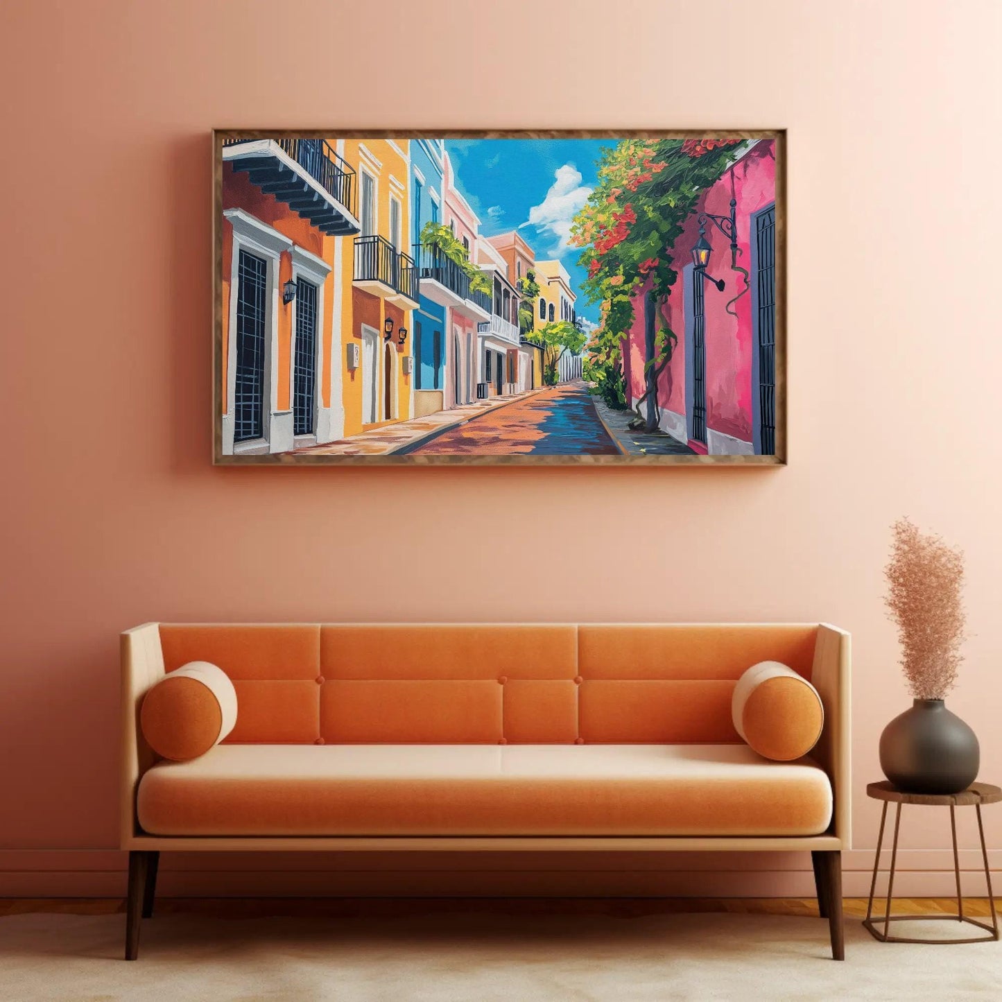 San Juan Canvas Print – Vibrant Puerto Rico Wall Art | Large Tropical Artwork - Antarmada