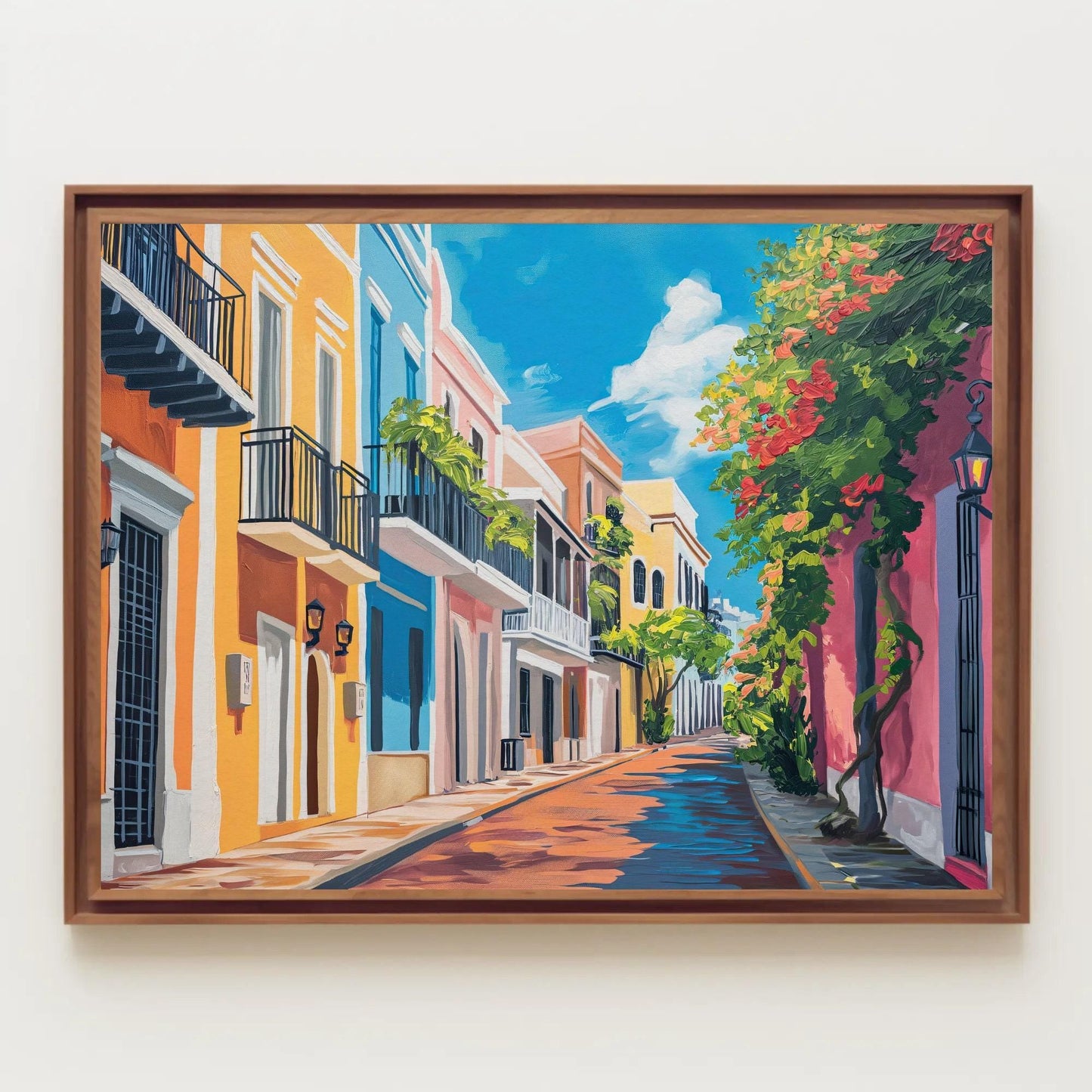 San Juan Canvas Print – Vibrant Puerto Rico Wall Art | Large Tropical Artwork - Antarmada