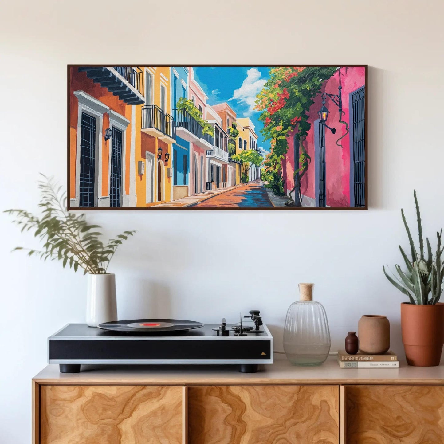 San Juan Canvas Print – Vibrant Puerto Rico Wall Art | Large Tropical Artwork - Antarmada