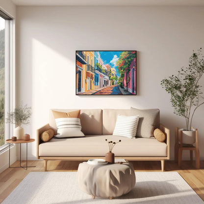 San Juan Canvas Print – Vibrant Puerto Rico Wall Art | Large Tropical Artwork - Antarmada
