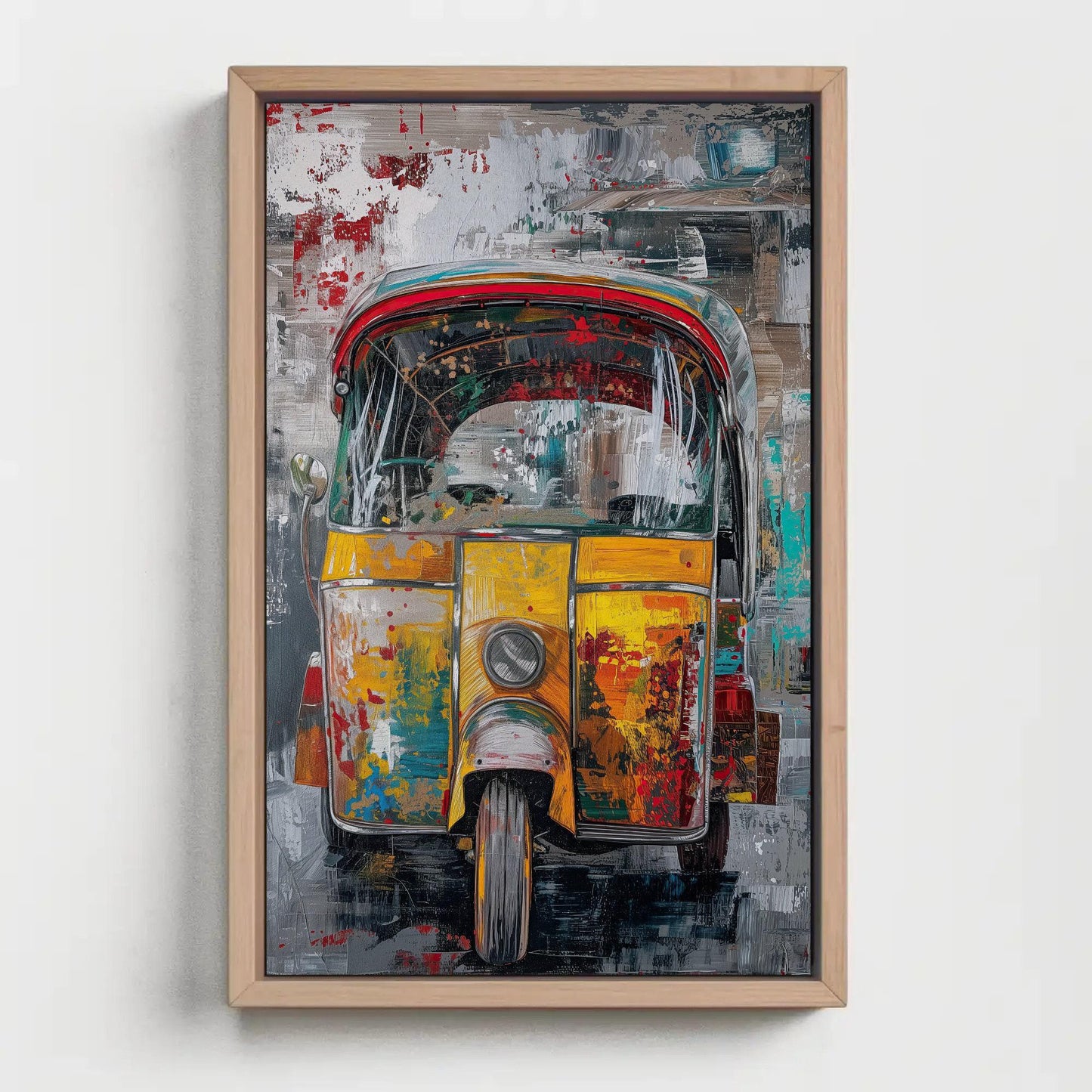 Tuk Tuk Canvas Print – Vibrant Auto Rickshaw Art on Museum Grade Canvas - Antarmada