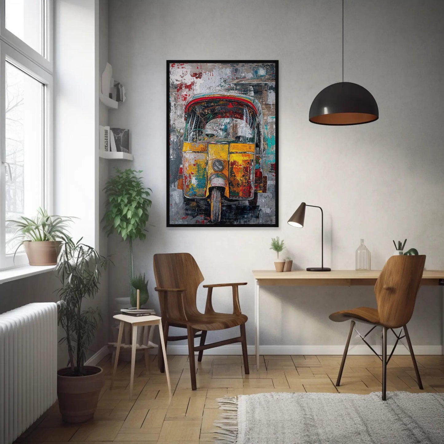 Tuk Tuk Canvas Print – Vibrant Auto Rickshaw Art on Museum Grade Canvas - Antarmada