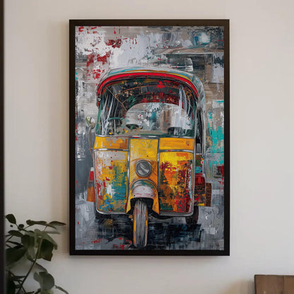 Tuk Tuk Canvas Print – Vibrant Auto Rickshaw Art on Museum Grade Canvas - Antarmada