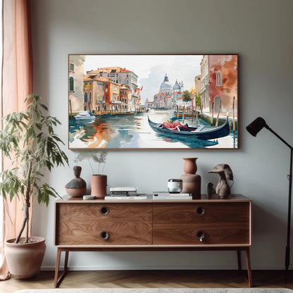 Venice Gondola Canvas Print - Framed Italian Wall Art With Museum Grade Canvas - Antarmada
