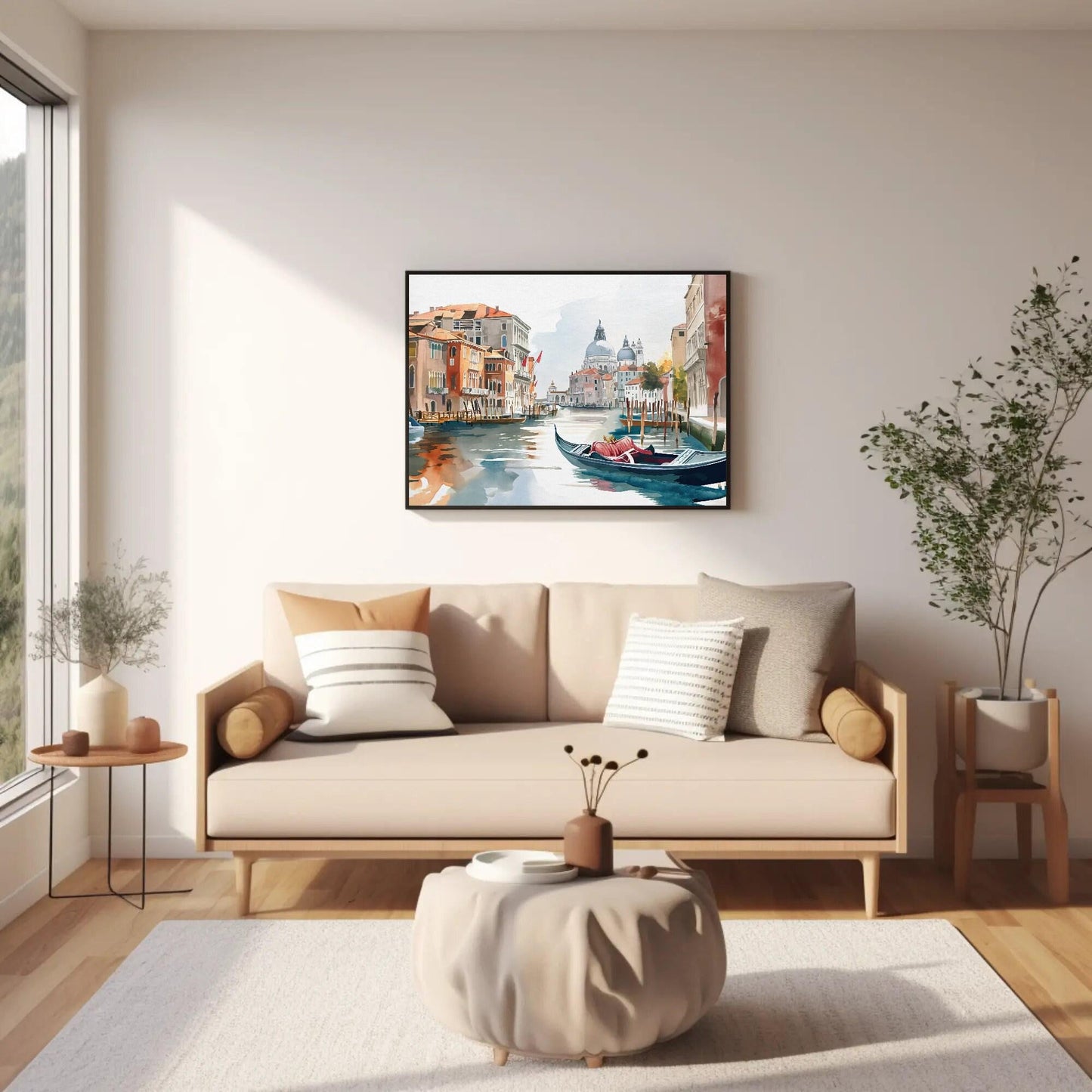 Venice Gondola Canvas Print - Framed Italian Wall Art With Museum Grade Canvas - Antarmada