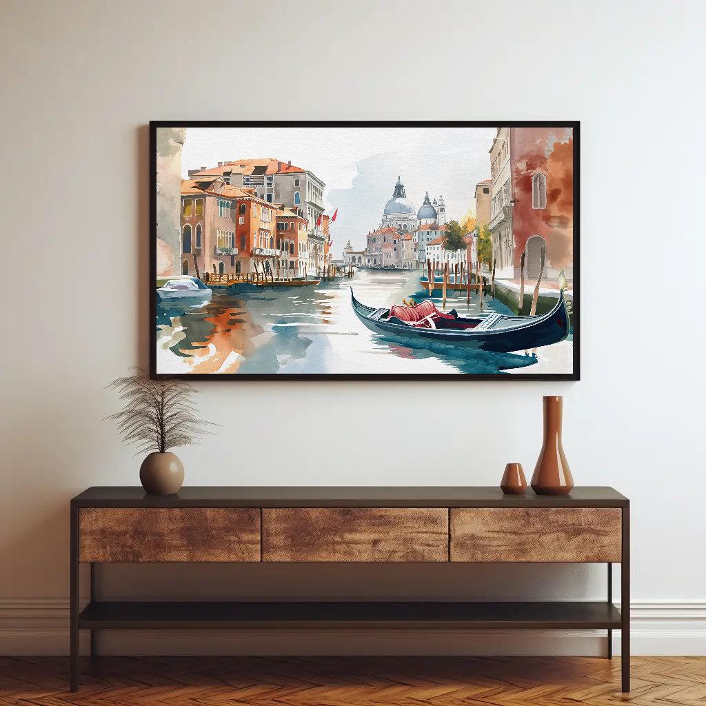Venice Gondola Canvas Print - Framed Italian Wall Art With Museum Grade Canvas - Antarmada