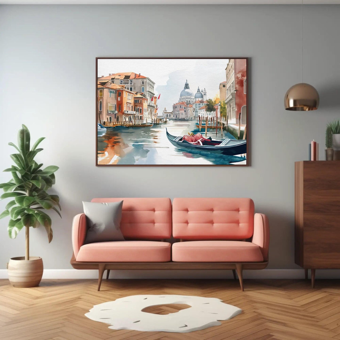 Venice Gondola Canvas Print - Framed Italian Wall Art With Museum Grade Canvas - Antarmada