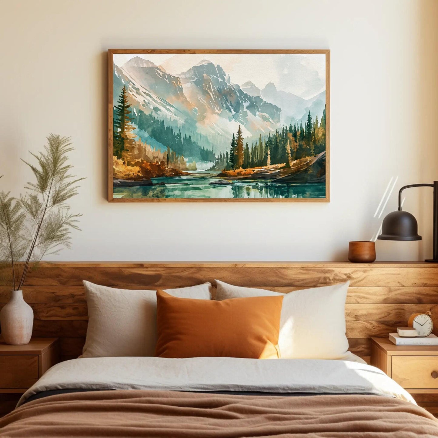 Yellowstone Canvas Print - Framed Wall Art | Wyoming Landscape Panoramic Nature Print - Antarmada